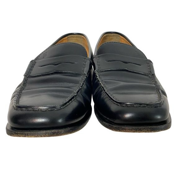 Tod’s Loafers Womens Size 5.5 Black Tods Leather Preppy Shoes Slide On - Picture 6 of 16